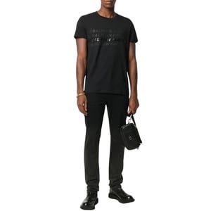 Balmain Paris Multi Logo Black T-shirt