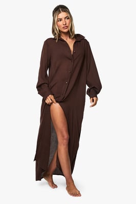 Cheesecloth Maxi Beach Shirt
