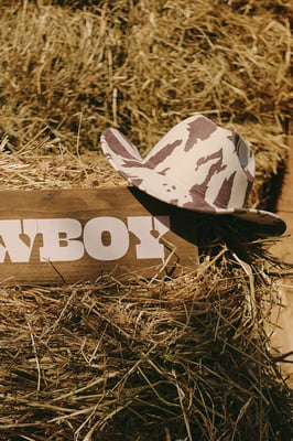 Cow Print Cowboy Hat