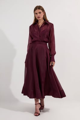 Lydia Millen Organdie Woven Prom Skirt