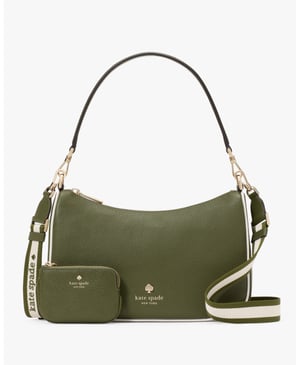 Emma Colorblock Pebbled Leather Medium Shoulder Bag