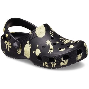 Crocs Classic Graphic Thermoplastic Black Loafers