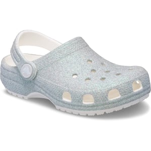 Crocs Classic Glitter Clog Thermoplastische Witte Loafers