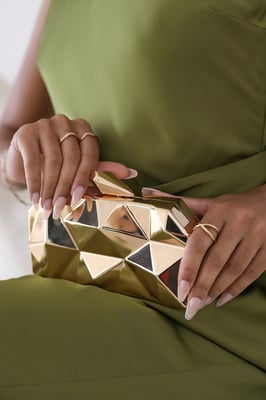 Wheres That From Womens 'Rica' Geometric Clutch Bag