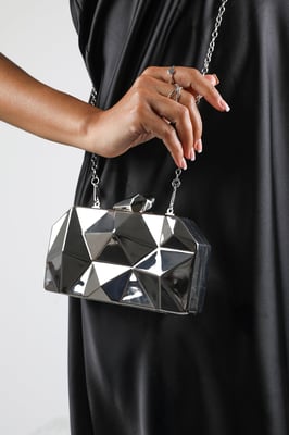 Wheres That From Womens 'Rica' Geometric Clutch Bag