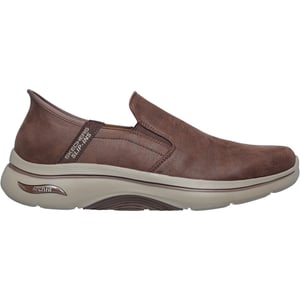 Skechers Go Walk Arch Fit 2.0 Quest Textiel Heren Bruine Sneakers