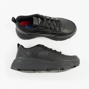 Skechers Work Max Cushioning Elite Sr - Kajus Womens Safety Trainers Black
