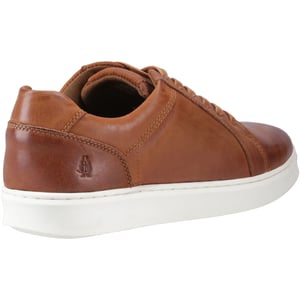 Hush Puppies Madden Heren Sneakers Van Leer In De Kleur Tan