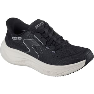 Skechers Skech Cloud Plush Horizon Polyester Dam Black/Vit Sneakers