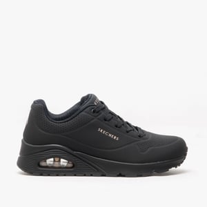 Skechers 73690/bbk Uno Stand On Air Womens Trainers Black
