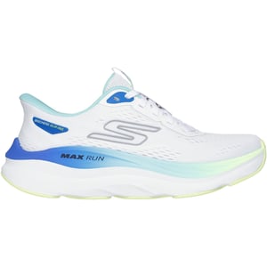 Skechers Performance Max Cushioning Max Run Textiel Dames Wit/Multi Sneakers