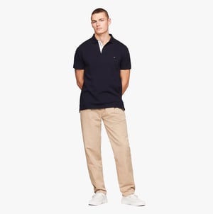 Tommy Hilfiger Cupset Rwb Leren Sneakers voor Heren Wit