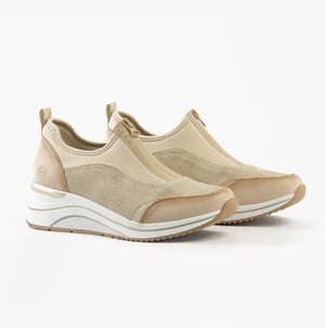 Remonte D0t08-61 Womens Trainers Beige Combination