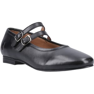 Hush Puppies Nancy Mary Jane Läder Skor för Kvinnor Svart Läder