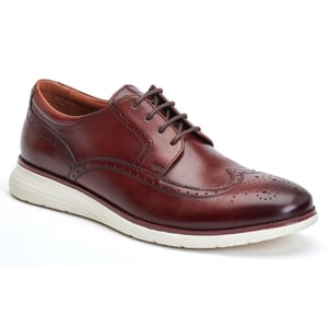 Base London Flight Läder Herrs Burnt Brown Brogues Skor