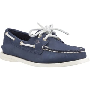 Sperry Authentic 2 Öga Läder Kvinna Marinblå Båtskor