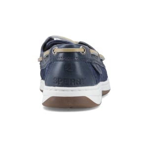Sperry Angelfish Läder & Bomull Kvinno Marinblå Båtsskor