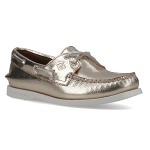 Sperry Authentic 2 Öga Läder Kvinnotöjskor Guld