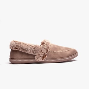 Skechers 167622/tpe Cozy Campfire - Let's Toast Womens Indoor Slippers Taupe