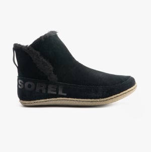 Sorel Nakiska Womens Slippers Black/sage