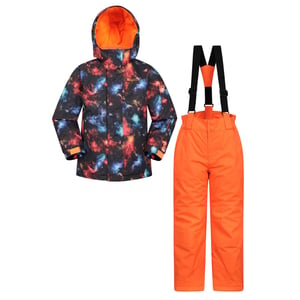 Mountain Warehouse Kinder/Kinder Cosmic Ski jas & broek (Jet Zwart)