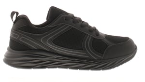 Focus Junior Boys Trainers Cassian Lace Up Lightweight PE School Black