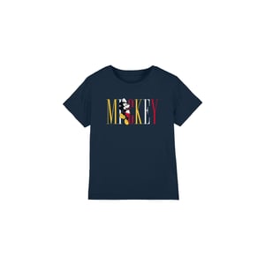 Disney Kinderen/Kinderen Mickey Mouse Multicolour Naam T-shirt (Marine)