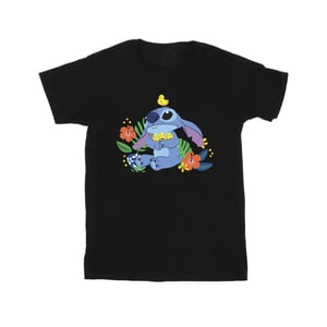 Disney Jongens Lilo & Stitch Vogels T-shirt (Zwart)