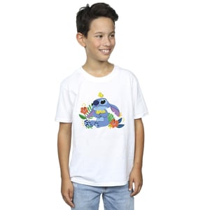 Disney Jongens Lilo & Stitch Vogels T-shirt (Wit)