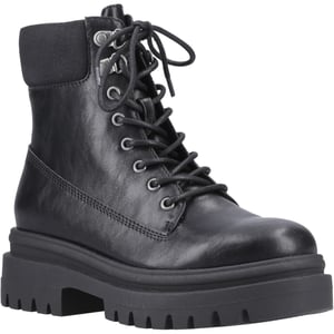 Rocket Dog Danie Faux Leather Women's Black Heeled Mid Calf Boots