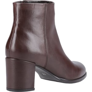 Hush Puppies Claridy Läder Dams Bruna Klackade Kängor