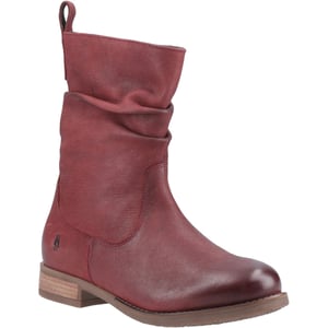 Hush Puppies Emilia Leren Dames Bordeau Winter Midlaarzen
