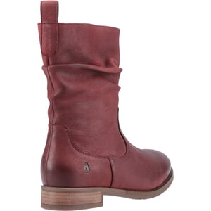 Hush Puppies Emilia Leren Dames Bordeau Winter Midlaarzen