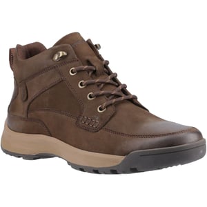 Hush Puppies Vernon Leren Heren Bruine Enkellaarzen