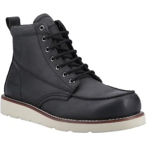 Jack & Jones Toronto Leren Heren Zwarte Enkellaarsjes