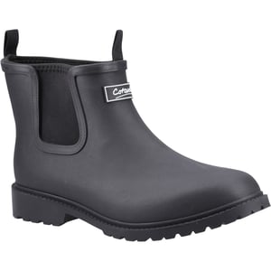 Cotswold Barton TPR+Neoprene Men's Black Wellington Boots