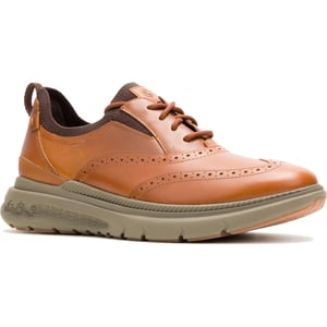Hush Puppies Excel Läder Herr Cognac Snörskor