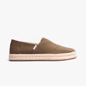 Toms Alpargata Rope 2.0 Herr Espadriller Olivgrön