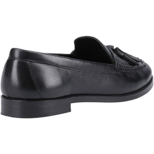 Hush Puppies Connie Läderskor för kvinnor, svarta loafers