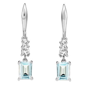 Orphelia 'Fira' Dames 925 Sterling Zilver Set: Ketting + Oorbellen + Ring - Zilver SET-7571