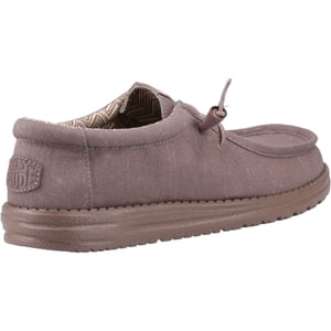HEYDUDE Wally Stretch Canvas Katoenen Heren Moccasins Schoenen Diep Taupe