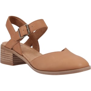 TOMS Jaclyn Läder Dam Brown Sugar Rund Slingback Skor