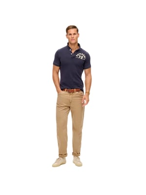 Superdry Vintage Athletic Marineblauwe Polo Shirt voor Heren
