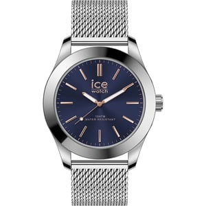 Ice Watch Ice Steel - Silver Dark Blue Heren Horloge Zilverkleurig 024748