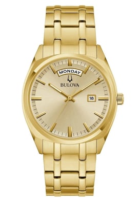 Bulova Surveyor Heren Horloge Goudkleurig 97C115
