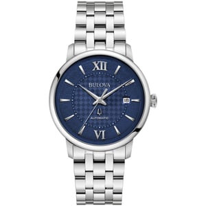 Bulova Hudson Heren Horloge Zilverkleurig 96B447
