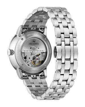 Bulova Hudson Heren Horloge Zilverkleurig 96B447