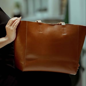 ABINGDON' Real Leather Designer Tote Bag