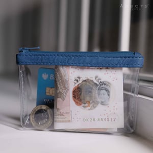 DINAH' Transparent Zip Top Coin Purse