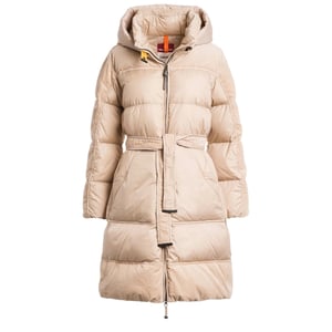 Parajumpers Interstellar Sunkissed Beige Comfort Fit Lange Capuchon Donsjack